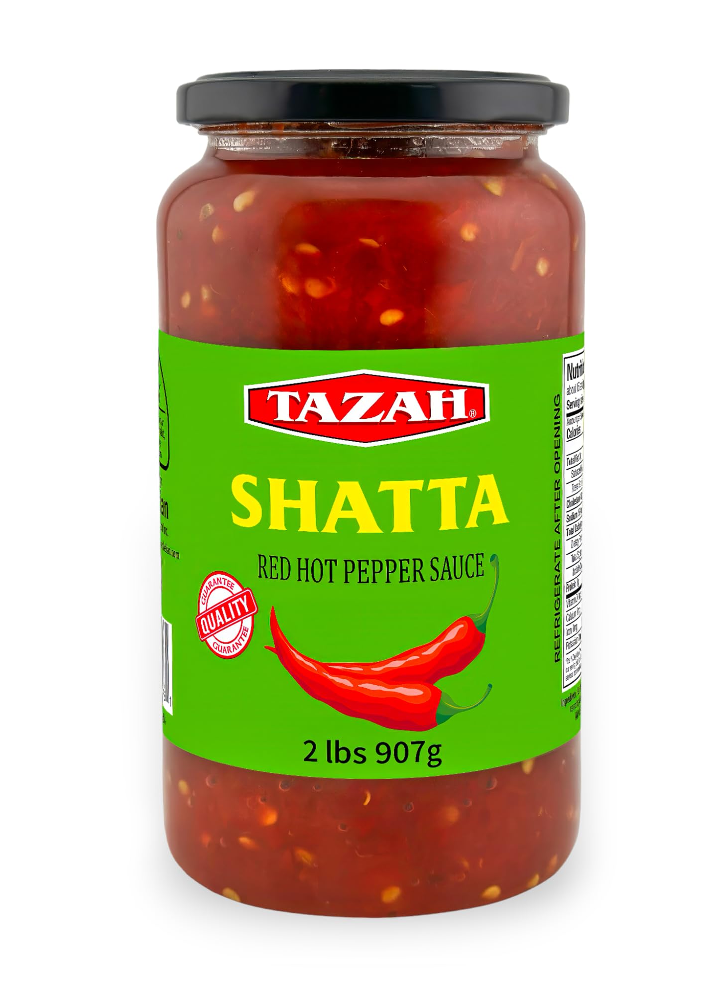 Amazon.com : Tazah Shatta - Middle Eastern Red Hot Pepper Sauce